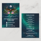 Galaxy Moon Moth Zauber Jar Kit Business Card Visitenkarte (Vorne/Hinten)