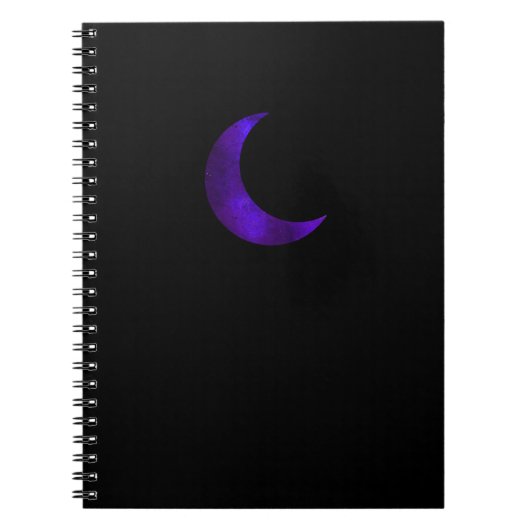 Galaxy Moon Notebook Notizblock (Vorderseite)