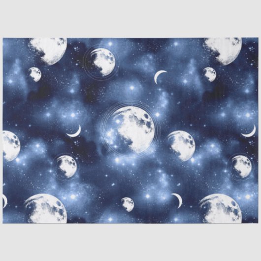 Galaxy Moon Serie Design 7 Seidenpapier (Vorderseite)