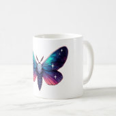 Galaxy Moth - Cosmic Space Themed Fantasy Kaffeetasse (VorderseiteRechts)
