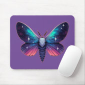 Galaxy Moth - Cosmic Space Themed Fantasy Mousepad (Mit Mouse)