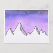 Galaxy Mountain Postcard Postkarte (Vorderseite)