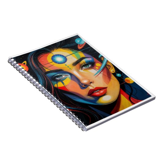 Galaxy Muse Spiral Notebook Notizblock (Rechte Seite)