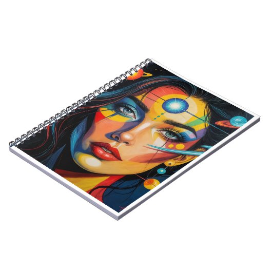 Galaxy Muse Spiral Notebook Notizblock (Linke Seite)