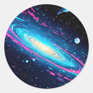Galaxy mutiert v1 runder aufkleber