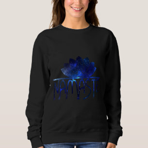 Galaxy Namaste Yoga Lotus Blume Sweatshirt