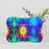 Galaxy Name Sunburst Supernova Krawatte Einladung (Stehend Vorderseite)