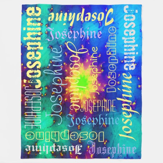 Galaxy Name Sunburst Supernova Krawatte Fleecedecke (Vorderseite)