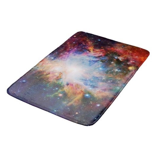 Galaxy Nebula Bathmat Badematte (Schrägansicht)
