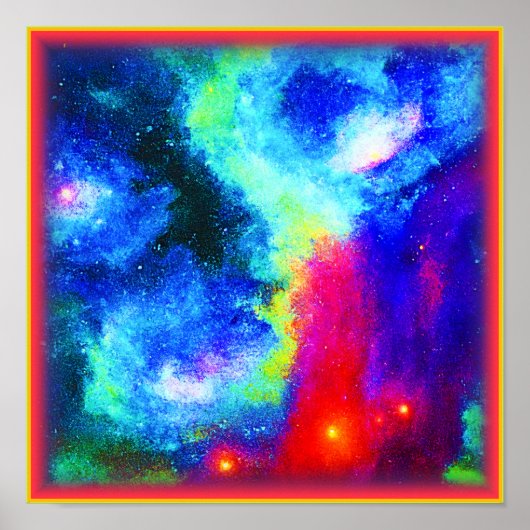 Galaxy Nebula Design. Jetzt kaufen Poster (Vorne)