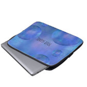 Galaxy Nebula Laptop Sleeve case Custom Name  (Vorne Knopf)