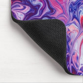 Galaxy Nebula Liquid Marble Acrylic Pour Mousepad (Ecke)