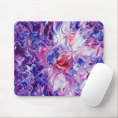 Galaxy Nebula Liquid Marble Acrylic Pour Mousepad (Mit Mouse)