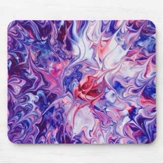 Galaxy Nebula Liquid Marble Acrylic Pour Mousepad
