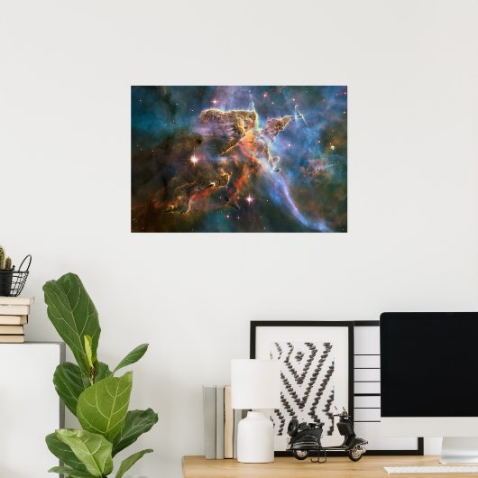 Galaxy Nebula Nebulae Supernova-Sternenexplosion Poster (Heimbüro)