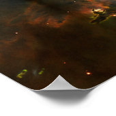 Galaxy Nebula Nebulae Supernova-Sternenexplosion Poster (Ecke)