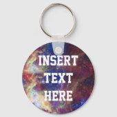Galaxy Nebula Personalisierter Astronomiebereich Schlüsselanhänger (Vorderseite)