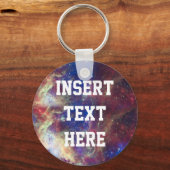 Galaxy Nebula Personalisierter Astronomiebereich Schlüsselanhänger (Vorderseite)