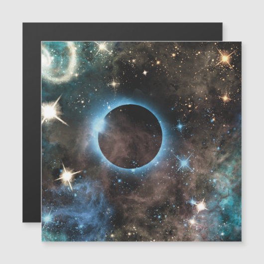 Galaxy Nebula Planet Hubble Telescope Fotografie Magnetkarte (Vorne/Hinten)