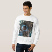 Galaxy Nebula Planet Hubble Telescope Fotografie Sweatshirt (Vorne ganz)