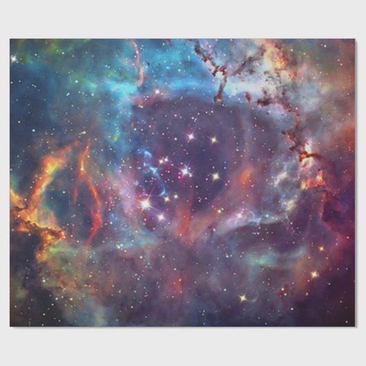 Galaxy Nebula Raumbild. Geschenkpapier (Flach)