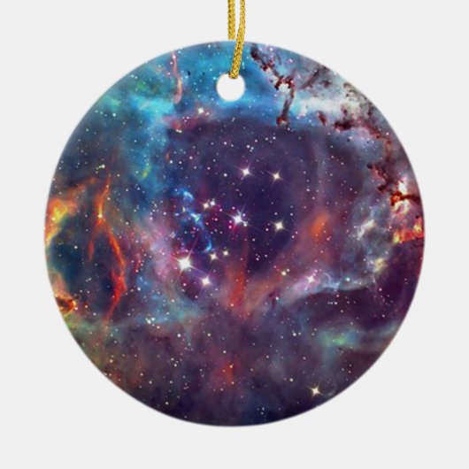 Galaxy Nebula Raumbild. Keramikornament (Vorne)