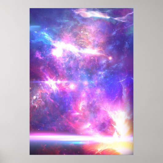 Galaxy Nebula Stars Poster (Vorne)