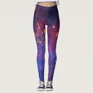 Galaxy Nebula Yoga-Hose Space Purple Leggings
