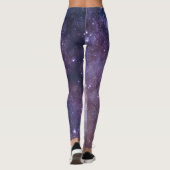 Galaxy Nebula Yoga Pants Weltraum Lila Leggings (Rückseite)