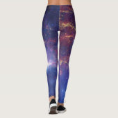 Galaxy Nebula Yoga Pants Weltraum Lila Leggings (Rückseite)