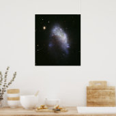 Galaxy NGC 1427A Plunges Toward the Fornax Galaxy Poster (Küche)