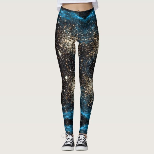 Galaxy NGC 1850 Star Clusters Magellanic Cloud Leggings (Vorderseite)