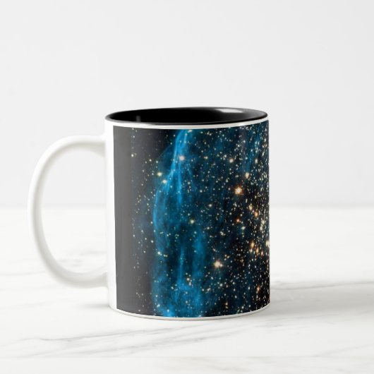 Galaxy NGC 1850 Star Clusters Magellanic Cloud Zweifarbige Tasse (Links)