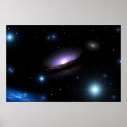 Galaxy NGC 4526 Poster (Vorne)
