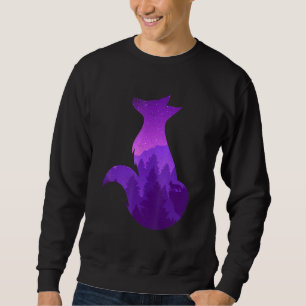 Galaxy Night Forest Nature Trees Wildlife Animal S Sweatshirt