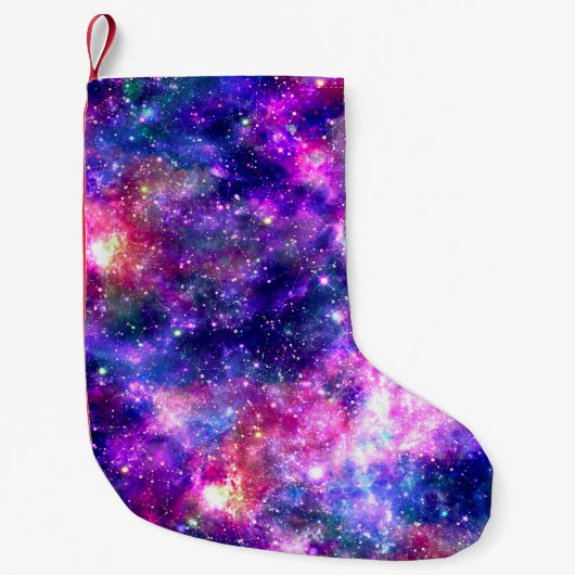 Galaxy Night Kleiner Weihnachtsstrumpf (Vorderseite)