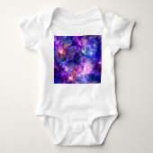 Galaxy Night Print Cosmic Design Baby Strampler (Vorderseite)