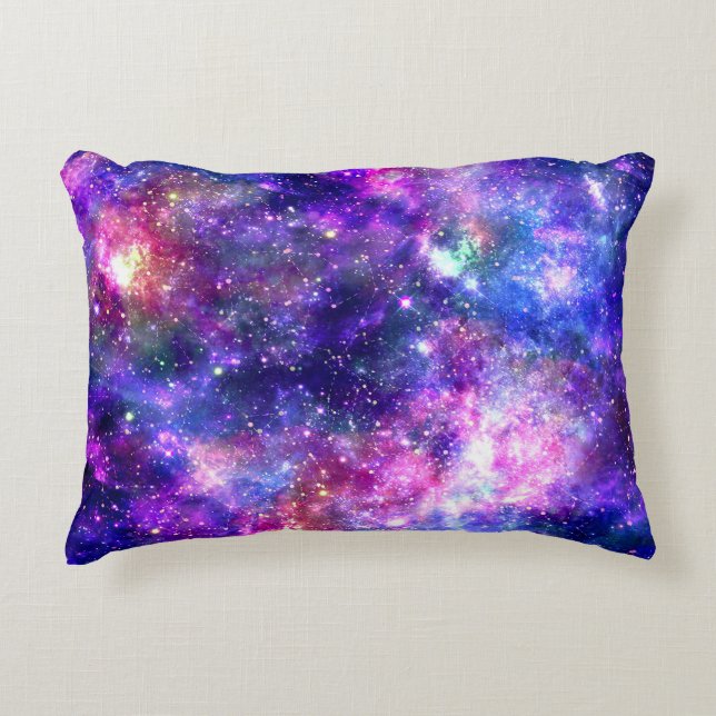 Galaxy Night Print Cosmic Design Dekokissen (Vorderseite)