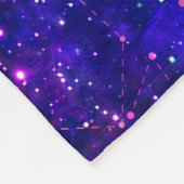 Galaxy Night Print Cosmic Design Fleecedecke (Ecke)