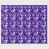 Galaxy Night Print Cosmic Design Geschenkpapier (Flach)