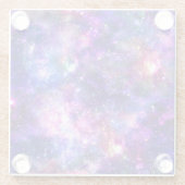 Galaxy Night Print Cosmic Design Glasuntersetzer (Rückseite)