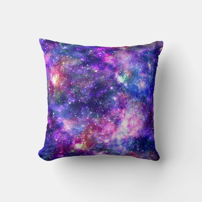 Galaxy Night Print Cosmic Design Kissen (Vorderseite)