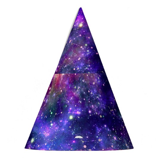 Galaxy Night Print Cosmic Design Partyhütchen (Links)