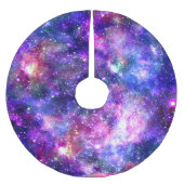 Galaxy Night Print Cosmic Design Polyester Weihnachtsbaumdecke (Vorderseite)