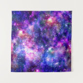 Galaxy Night Print Cosmic Design Wandteppich (Vorderseite (Horizontal))