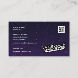 Galaxy Night Sky - Business Card Design Visitenkarte