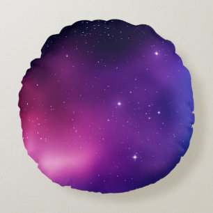Galaxy Night Sky Nebula Muster Sternenstars Astron Rundes Kissen