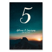 Galaxy Night Sky Paradies für Kletterhexen: Tischnummer (Rückseite)