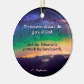 Galaxy Night Sky Psalm 19 Verse Stars Keramik Ornament (Links)