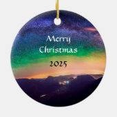 Galaxy Night Sky Psalm 19 Verse Stars Keramik Ornament (Hinten)